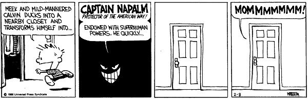 Calvin e Hobbes Capitão Napalm