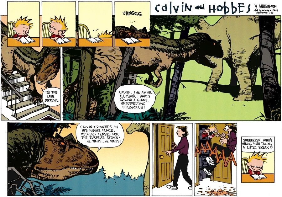 Dinossauros de Calvin e Hobbes