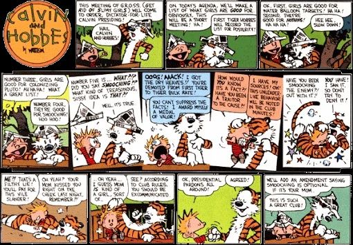 Calvin and Hobbes G.R.O.S.S.