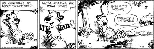 Calvin e Hobbes 4 de julho de 1986
