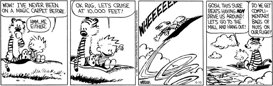 Calvin and Hobbes Magic Carpet