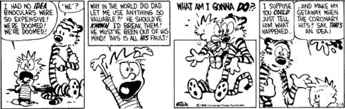 Calvin e Hobbes 19 de maio de 1988