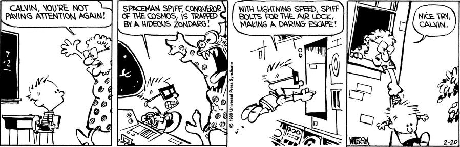 Calvin and Hobbes Miss Wormwood