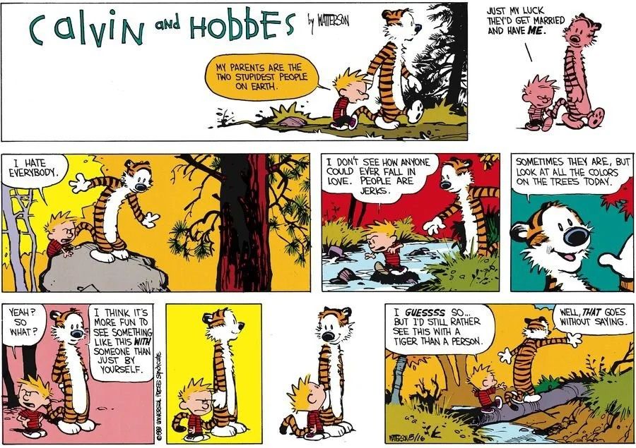 Calvin e Hobbes 09 de outubro de 1988