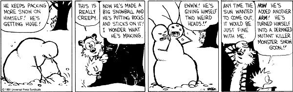 Calvin and Hobbes Snow Goon