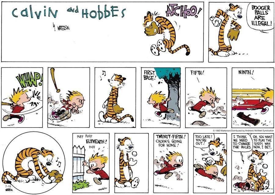 Calvin and Hobbes Ultimate Baseball