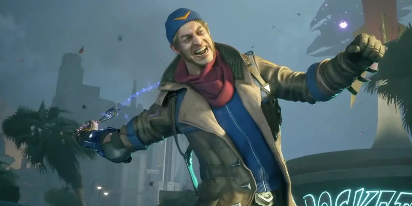 Captain Boomerang throwing one of his special boomerang weapons in Suicide Squad: Kill the Justice League