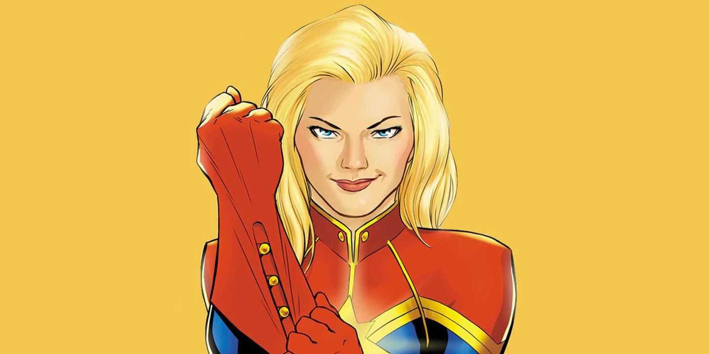 Capitã Marvel calça sua luva na Marvel Comics