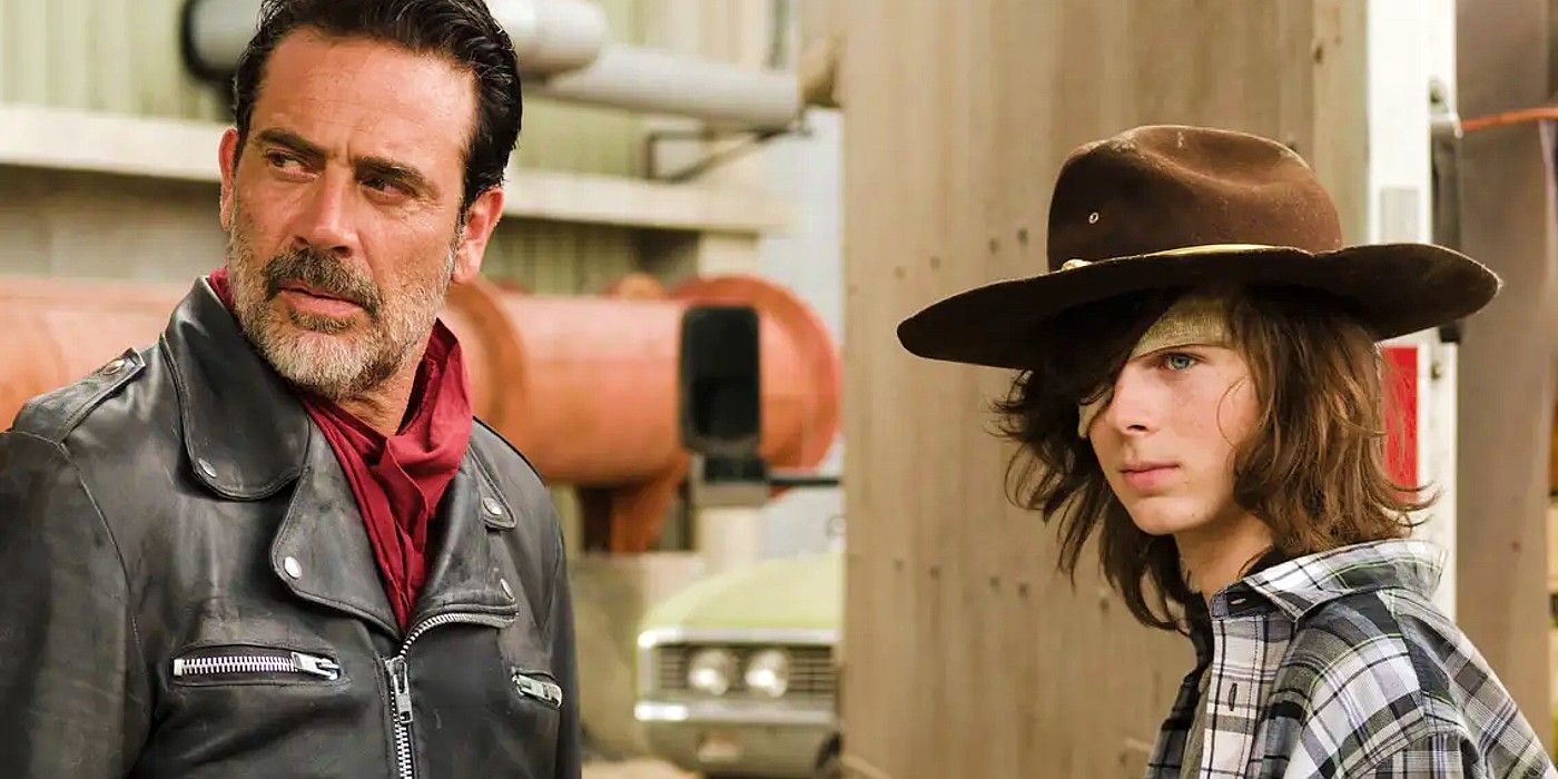 Carl and Negan in The Walking Dead