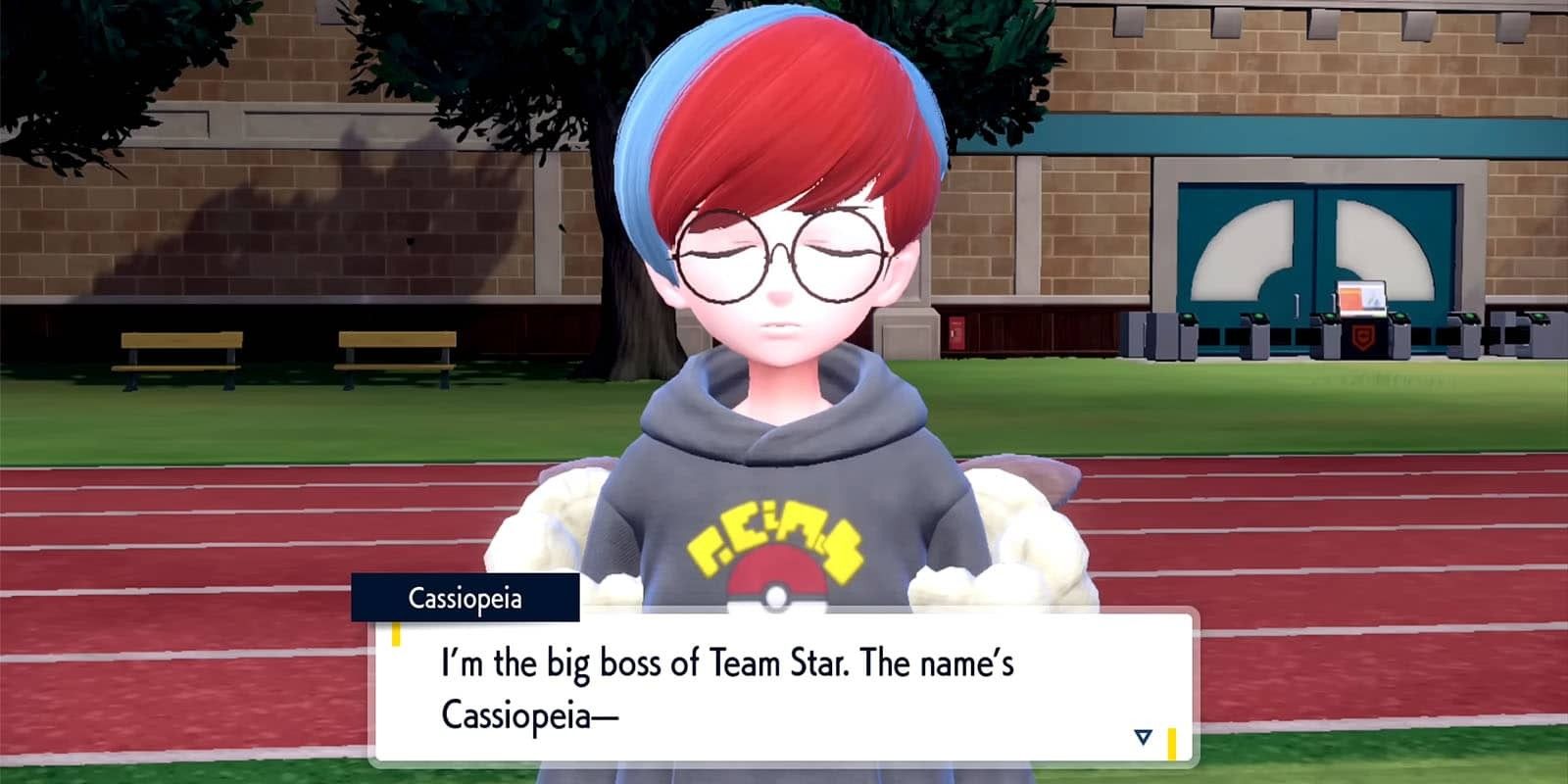 Cassiopeia mengungkapkan dirinya sebagai pemimpin Team Star di Pokemon Scarlet & Violet