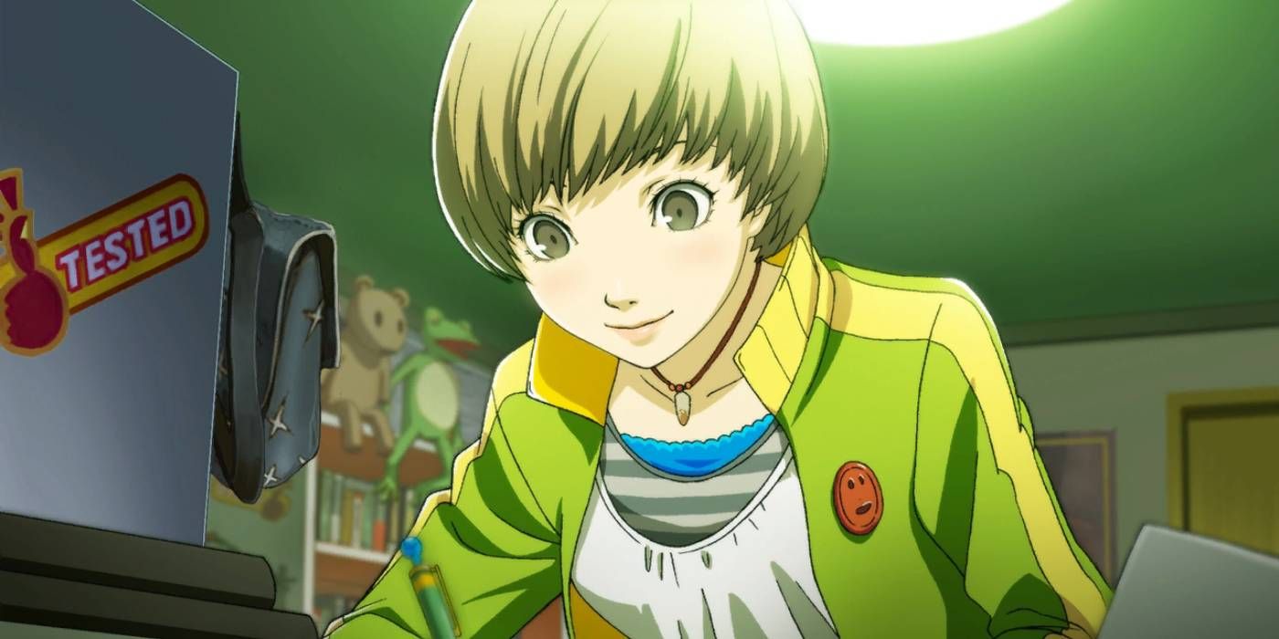 Persona 4 Golden Chie Satonaka Animated Cutscene From Either Game Opening or Animation
