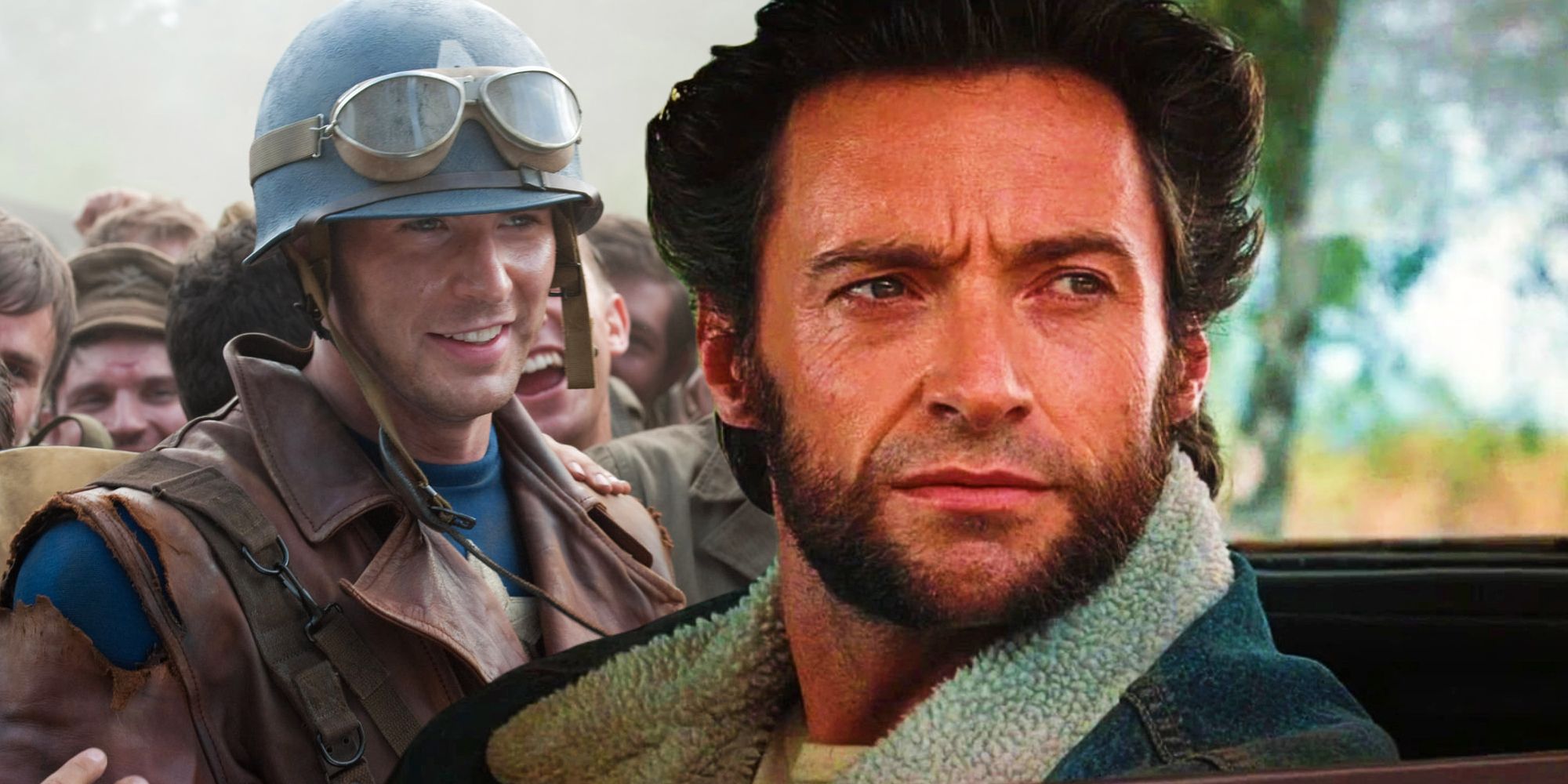 Chris Evans' Steve Rogers and Hugh Jackman's Wolverine