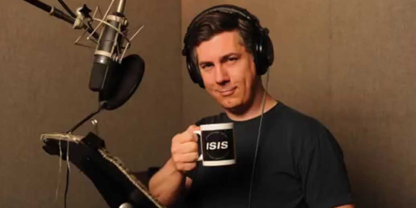 Chris Parnell in Archer Voice Booth