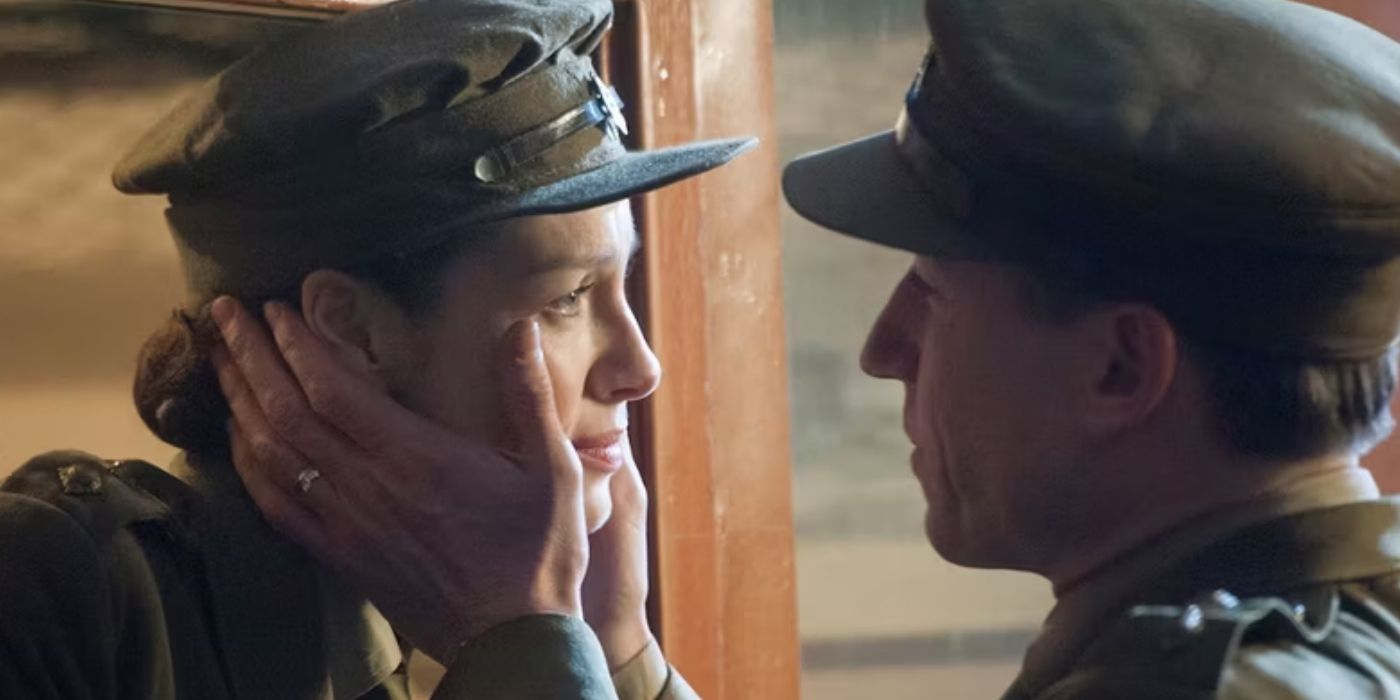 Claire and Frank in World War II in Outlander.
