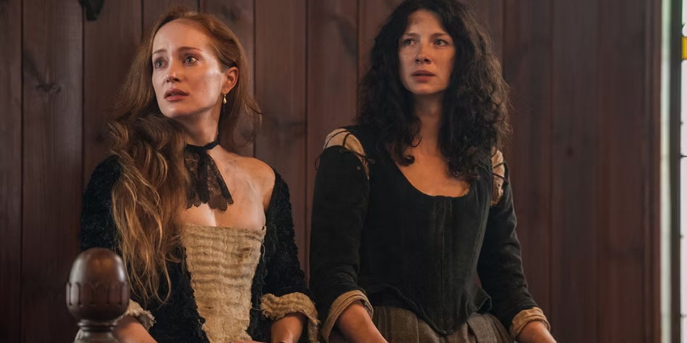 Claire and Geillis in Outlander.