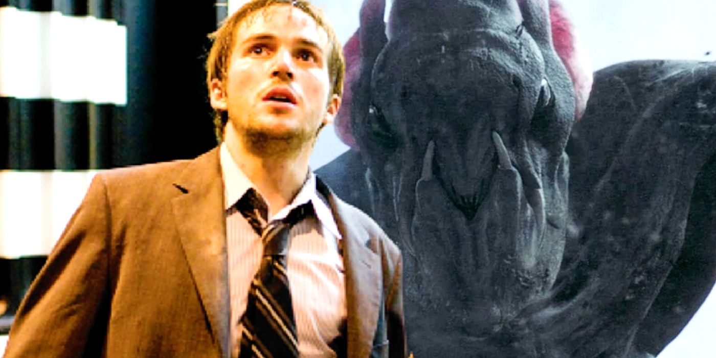Custom image of Michael Stahl-David and the monster in Cloverfield.