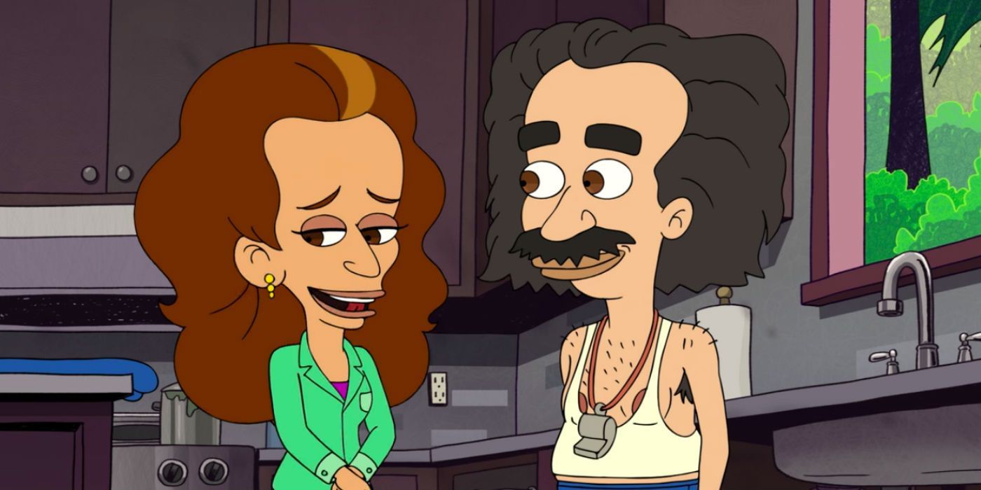 Coach Steve with Jay's mom on Big Mouth