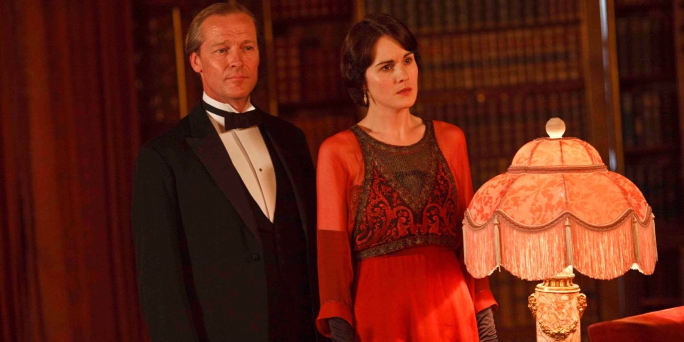 Richard and Mary stood together in Downton Abbey
