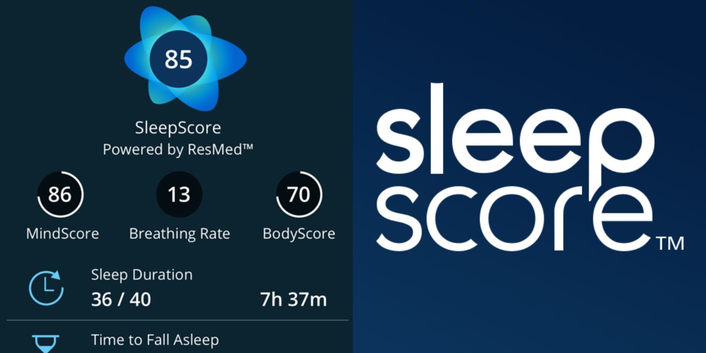 Split Image SleepScore App and Logo
