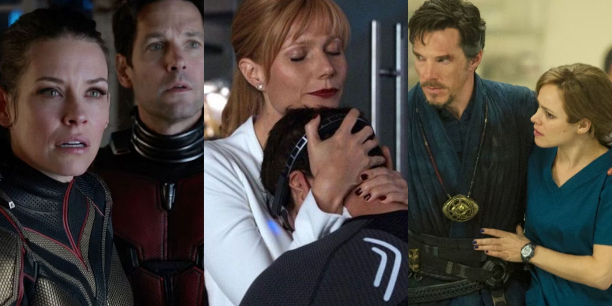 Split image of Ant-Man and the Wasp, Iron Man 3 and Doctor Strange