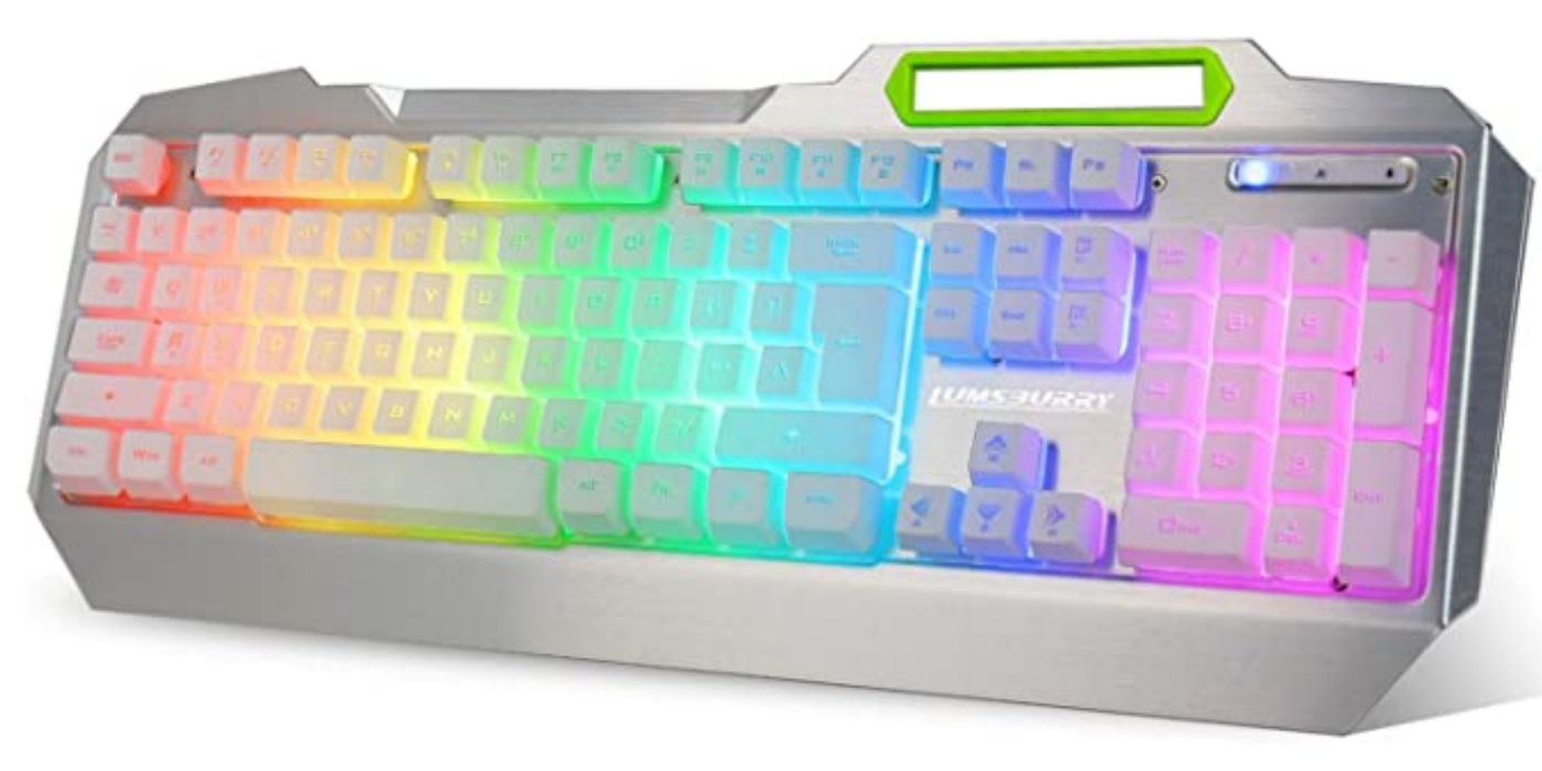 Uma imagem do Lumsburry RGB LED Backlit Gaming Keyboard