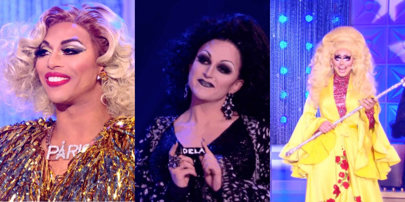 Shangela, Ben De La e Trixie em All Stars 3.