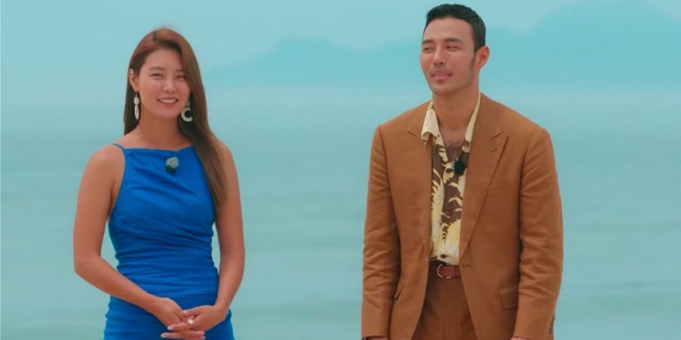 Kаng So-yeon and Oh Jin-tаek smile on the beach on Single&rsquo;s Inferno
