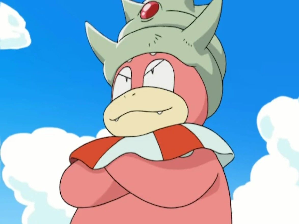 Conway's Slowking crosses its arms in the Pokémon anime.