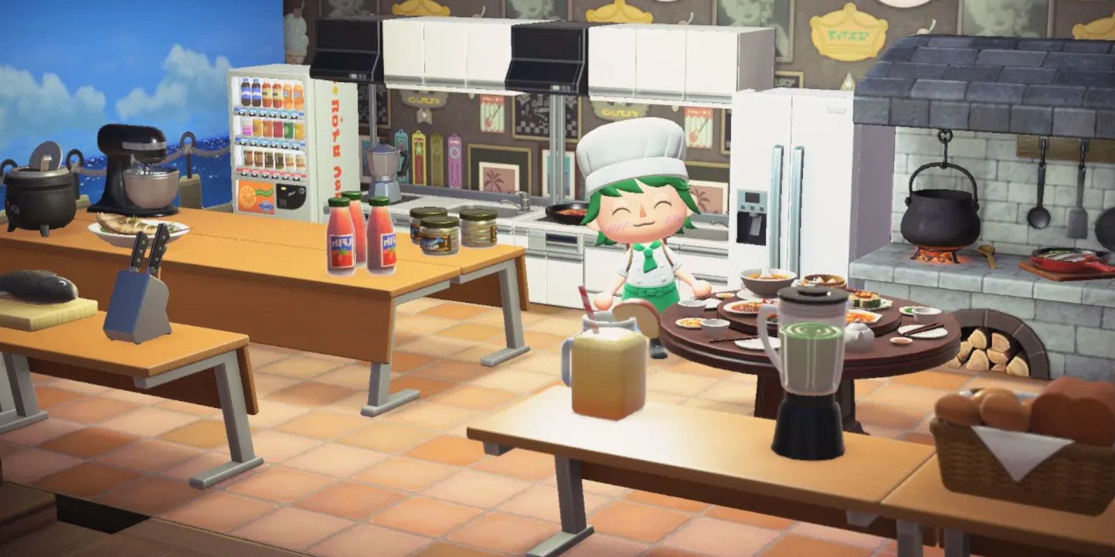Jogador se orgulha de ter feito um prato em Animal Crossing New Horizons
