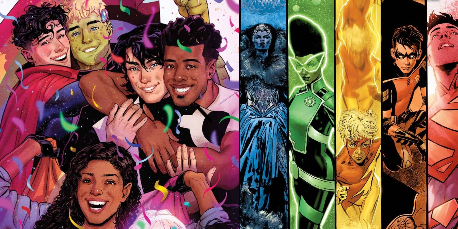 Covers from Marvel's Voices Pride and DC Pride 2022