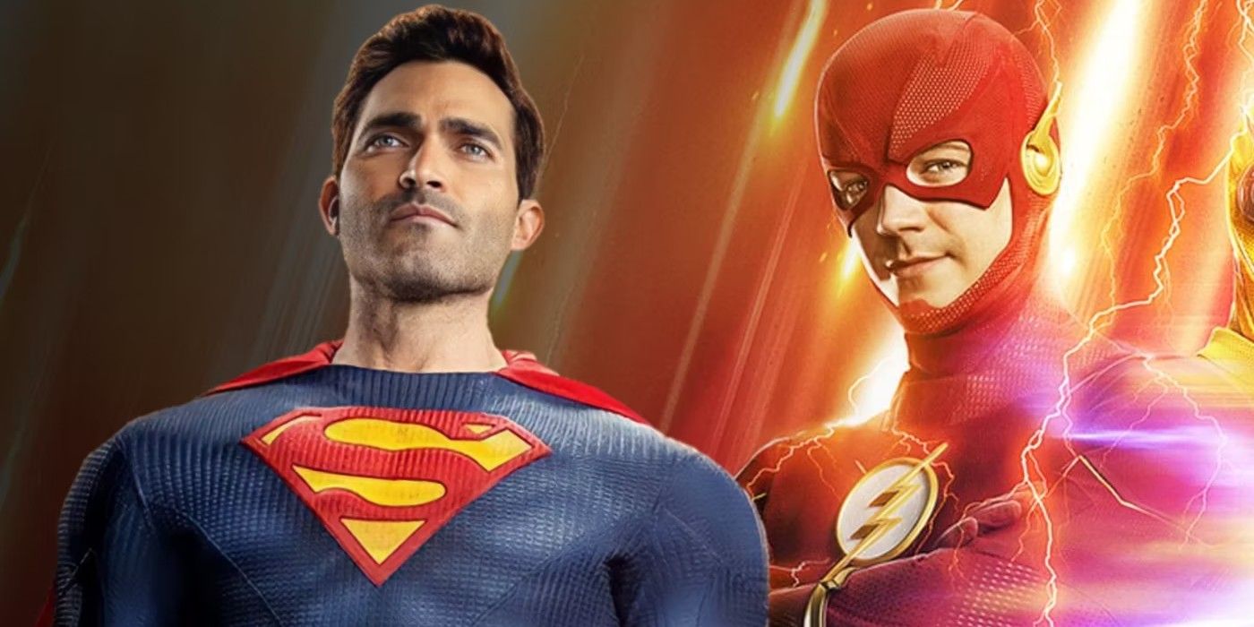 Image personnalisée de Tyler Hoechlin en tant que Superman et Grant Gustin en tant que Flash dans le Arrowverse