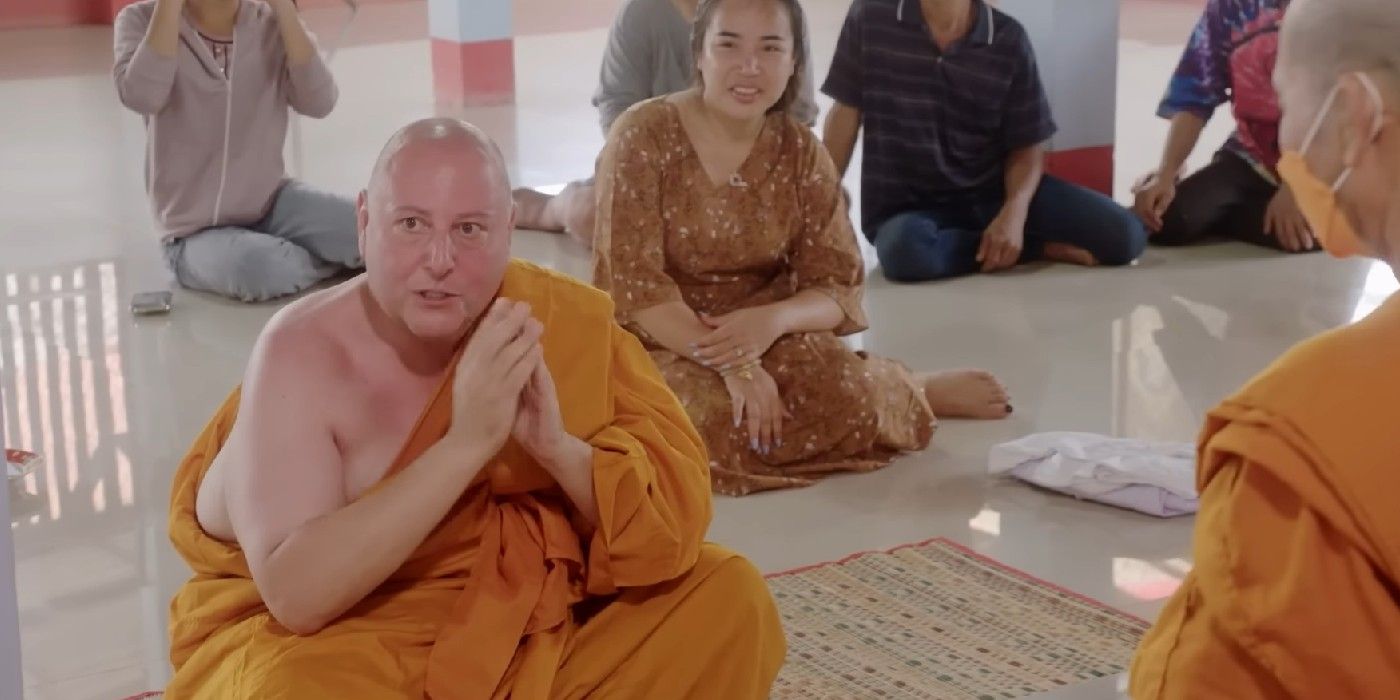 David Tobrowsky From 90 Day Fiancé wearing monk's robes