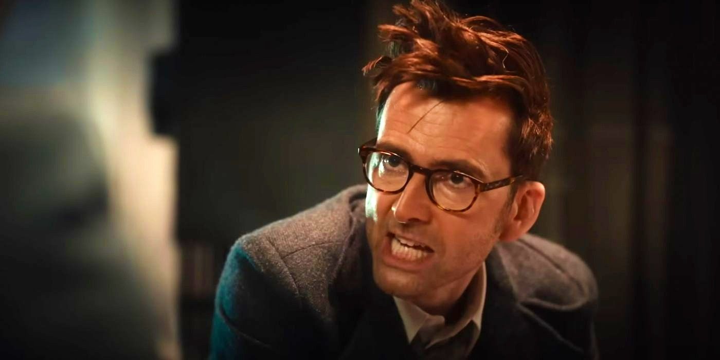 David Tennant as the Tenth Doctor making weird faces in Doctor Who