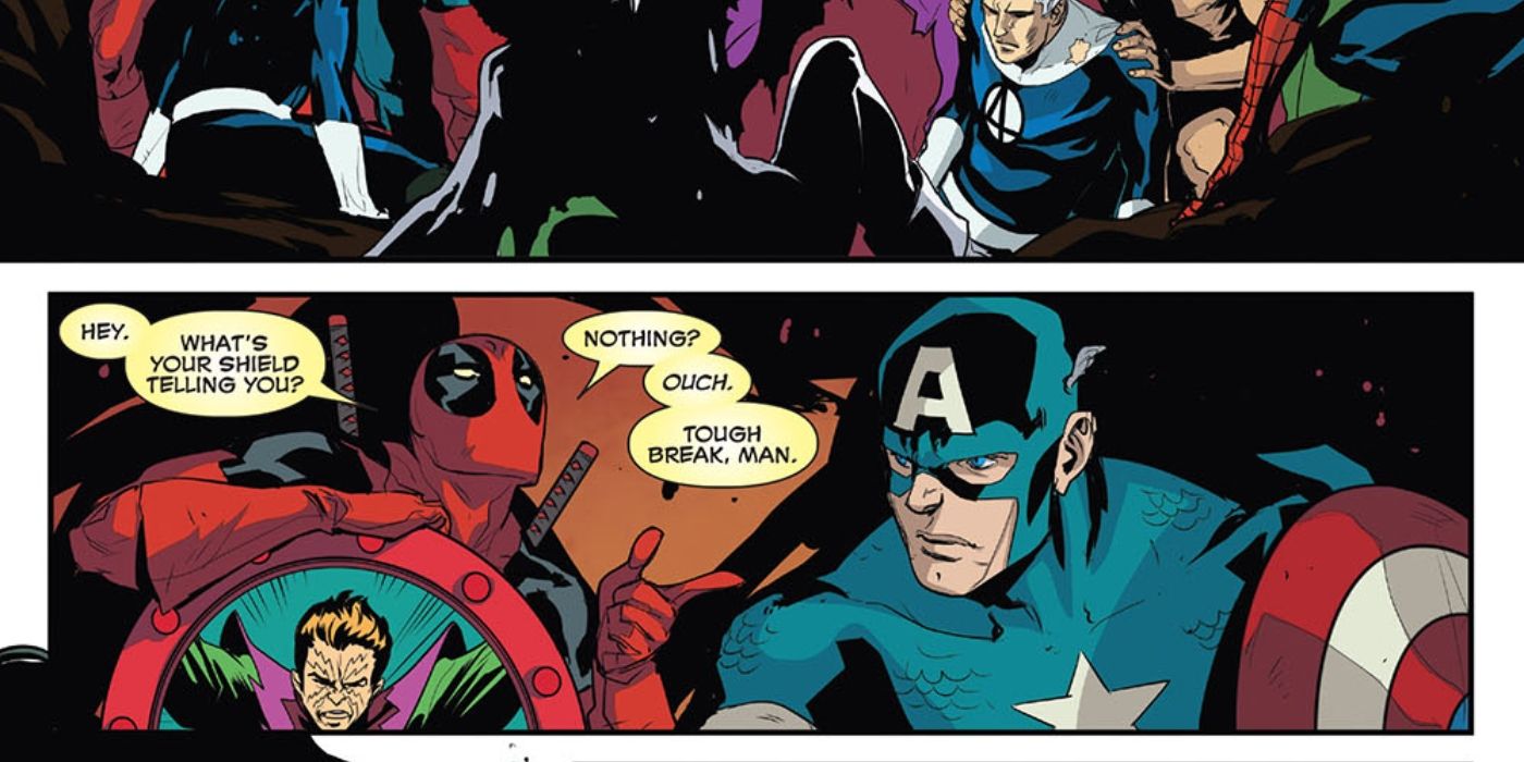 Deadpool&rsquo;s shield is cooler than Captain America&rsquo;s.