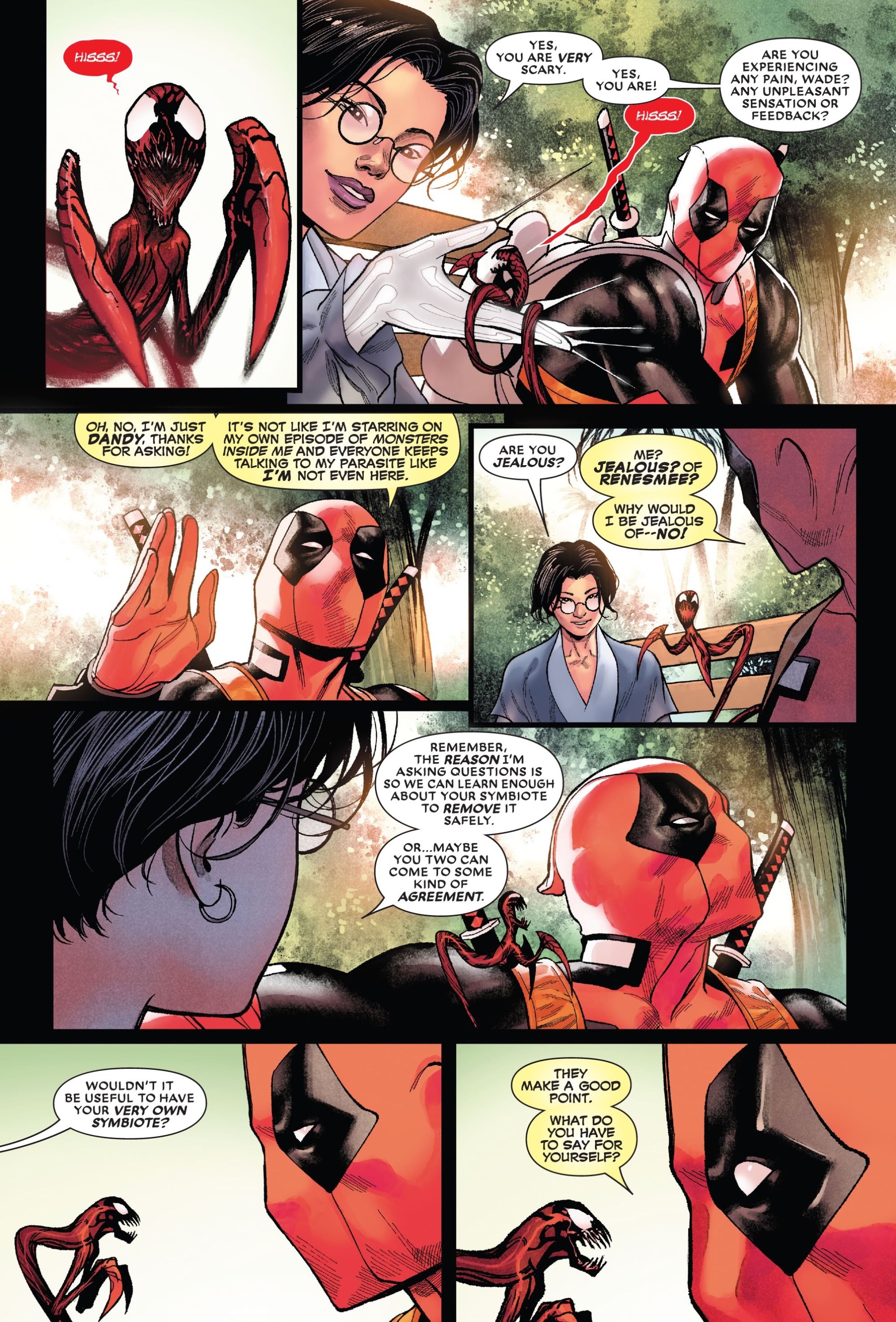 Deadpool has his own Carnage Symbiote Son