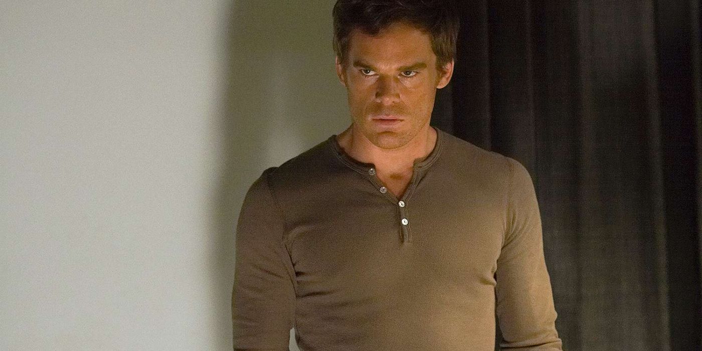 Michael C. Hall looking serious as Dexter