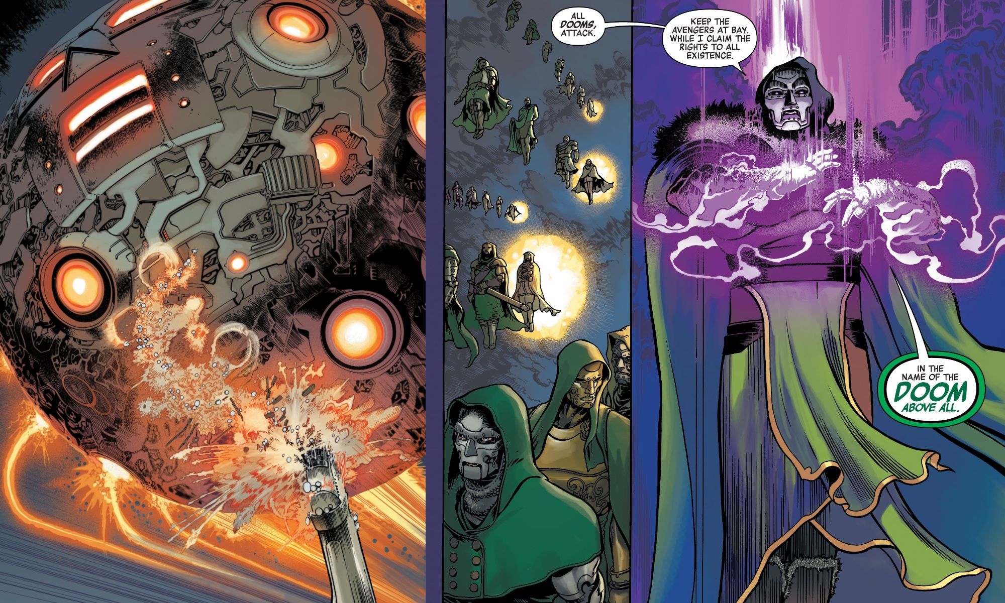 Het multiversale leger van Doctor Doom in Avenger Forever #13