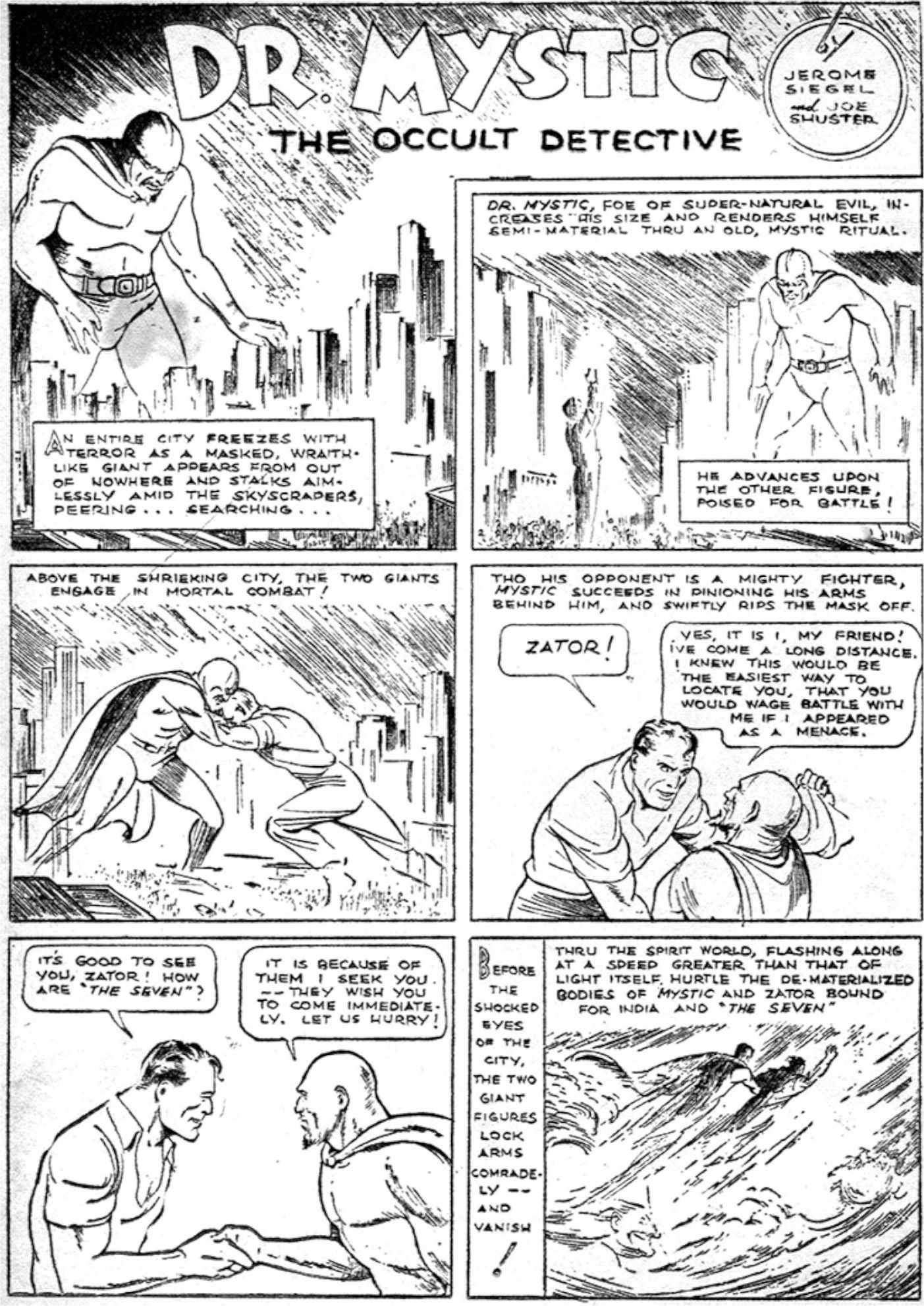Dr. Mystic de Jerry Siegel e Joe Shuster