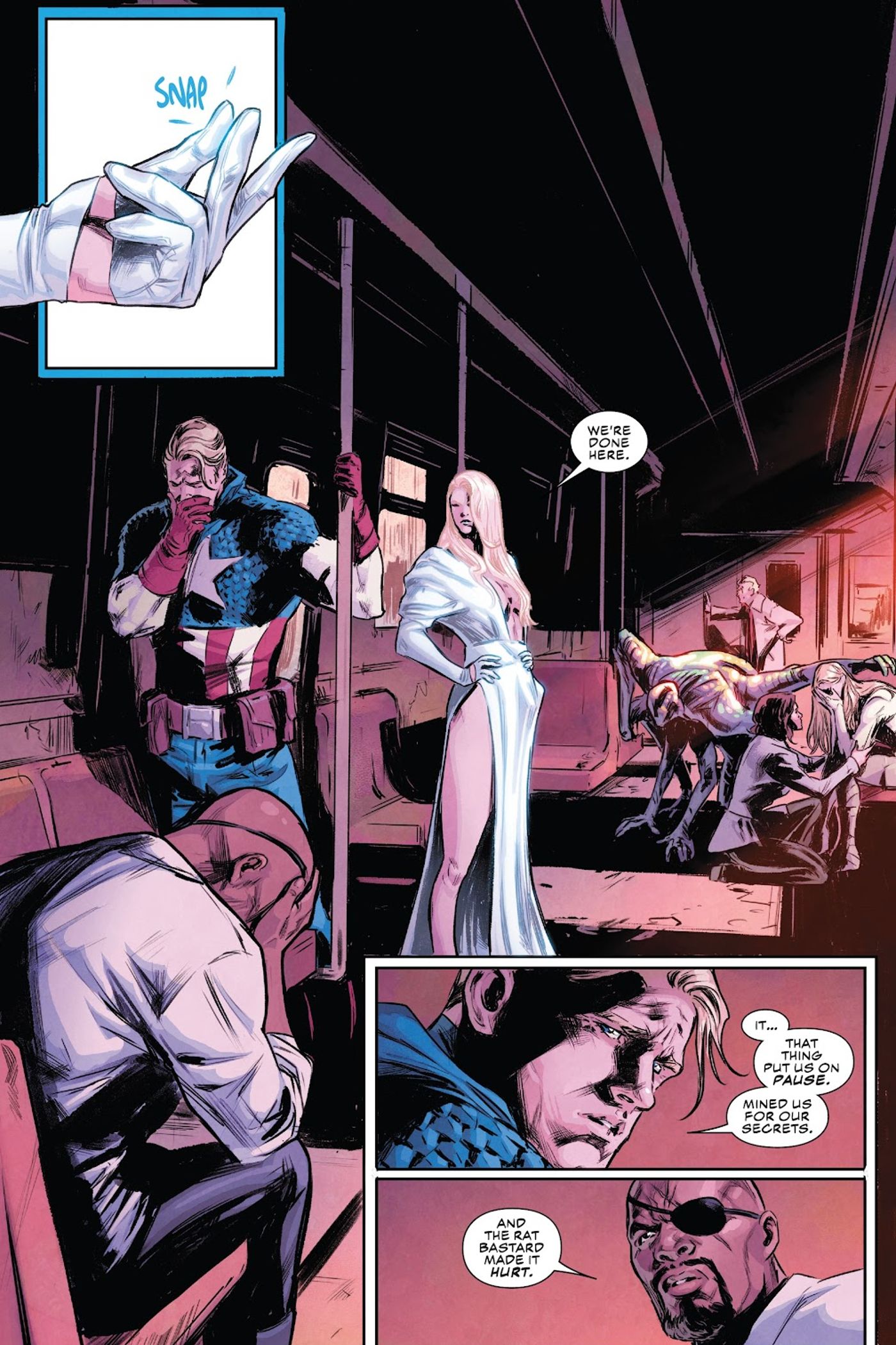 emma frost and captain america find out about m.o.d.o.c.