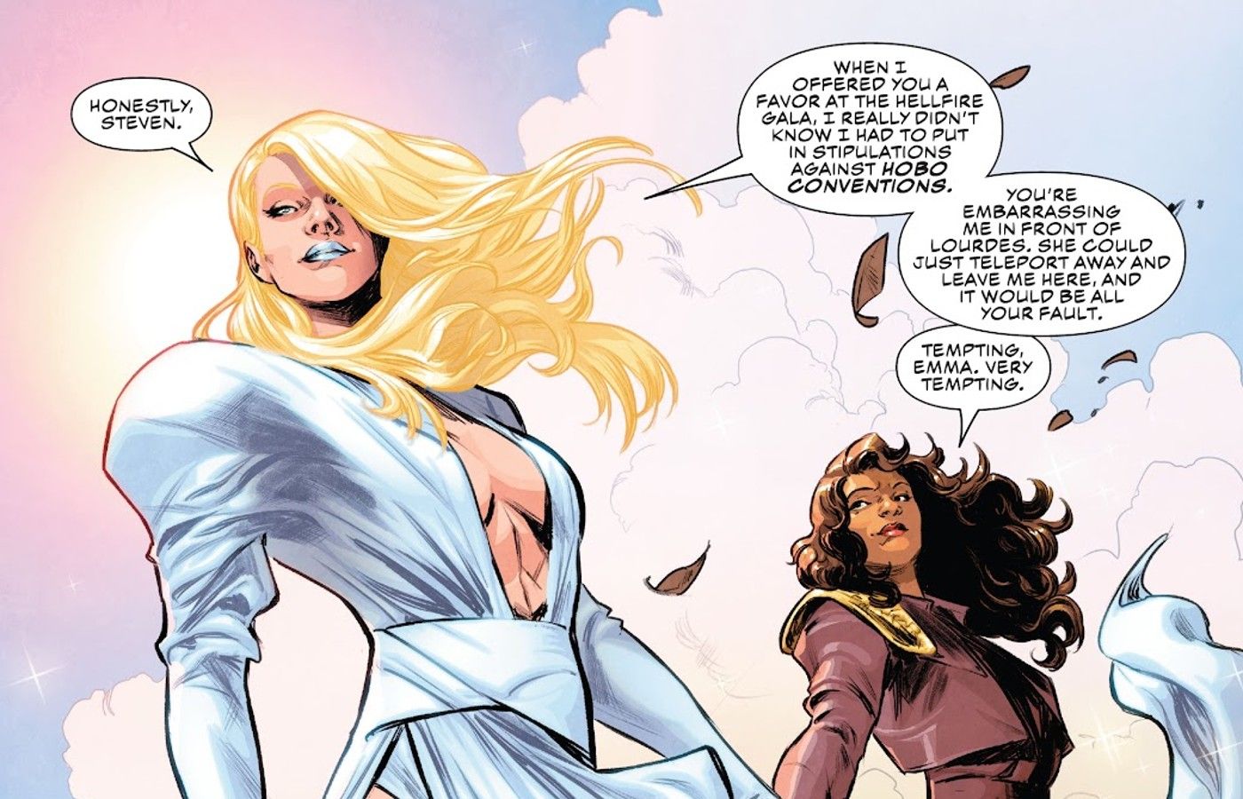 Emma Frost chega