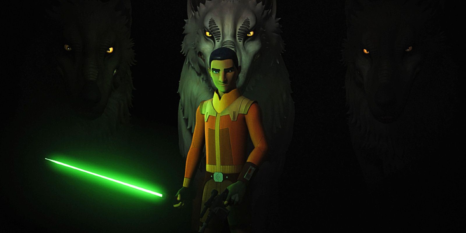 Ezra Bridger Star Wars Rebels segundo sabre de luz Loth Wolves