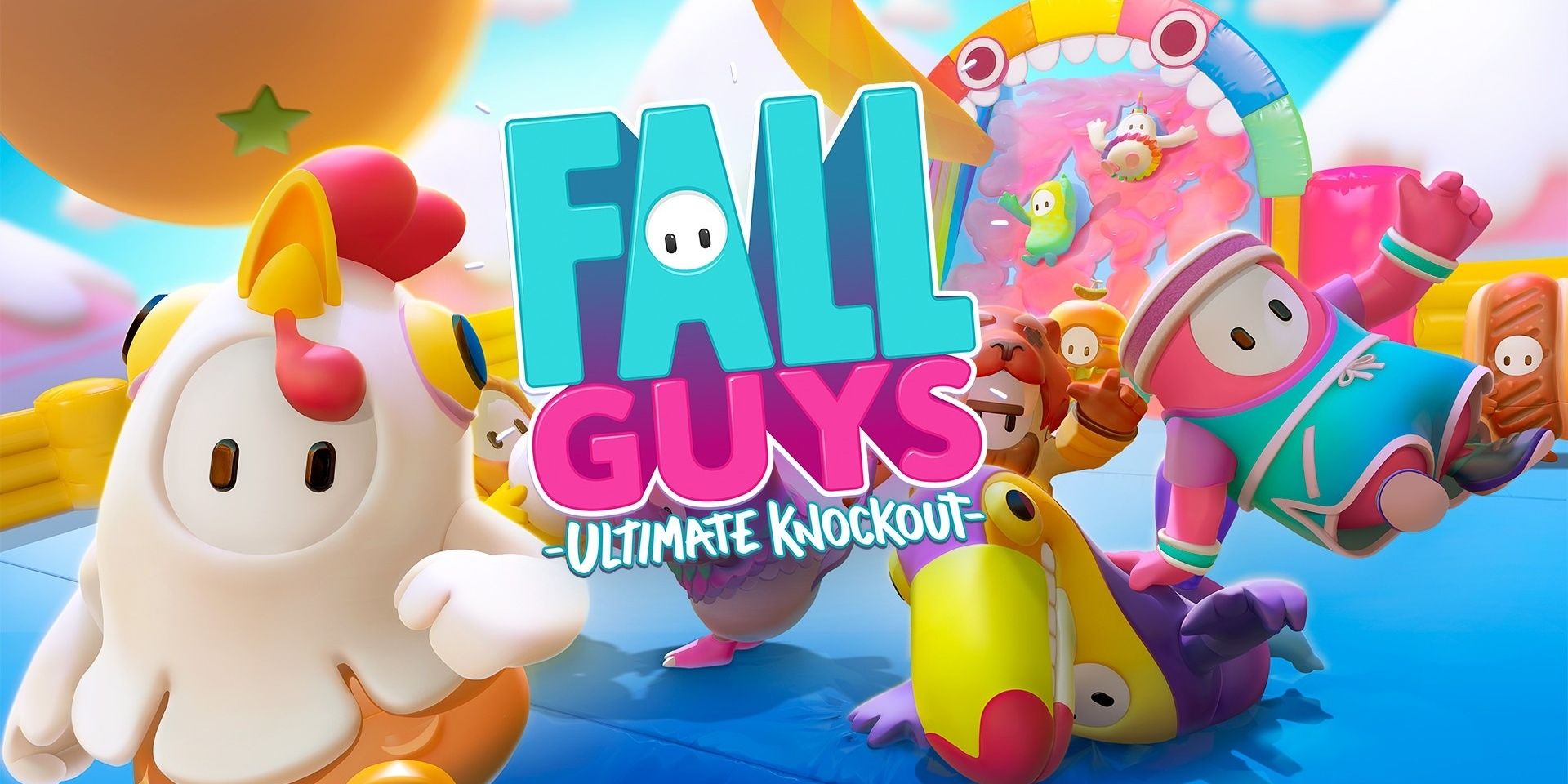 Fall Guys Ultimate Knockout arte da capa