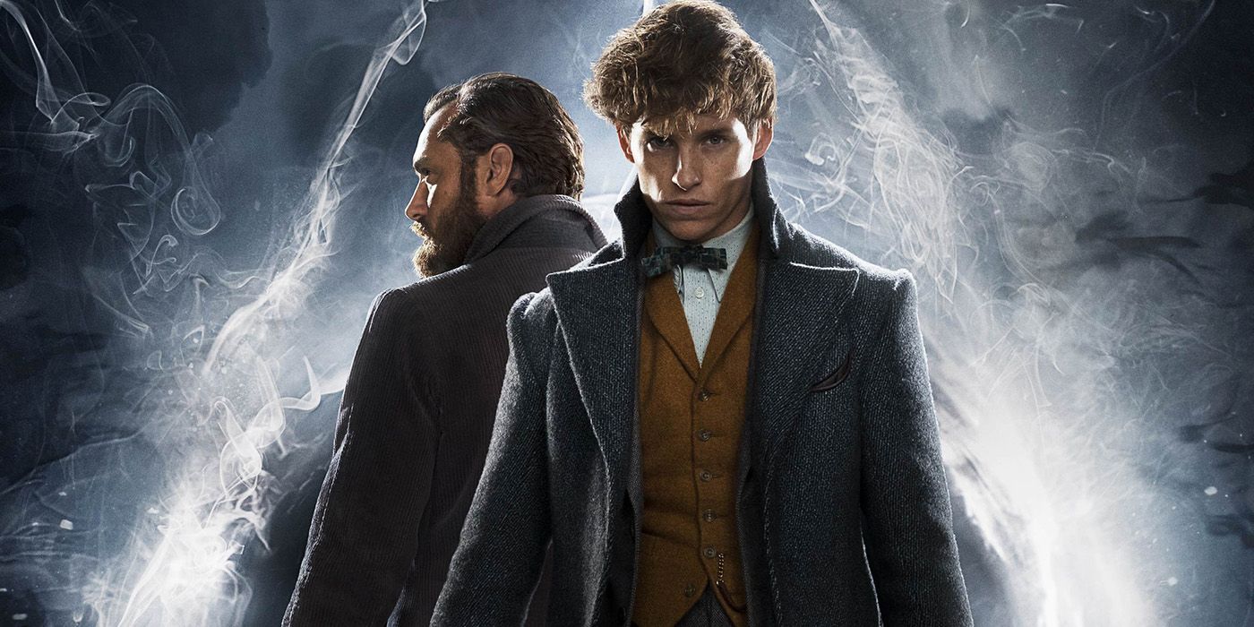 Fantastic Beasts Eddie Redmayne and Jude Law as Newt and Dumbledore