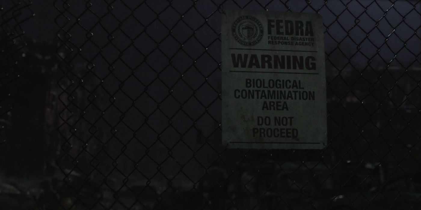 Fedra sign at the edge of Quarantine Zone