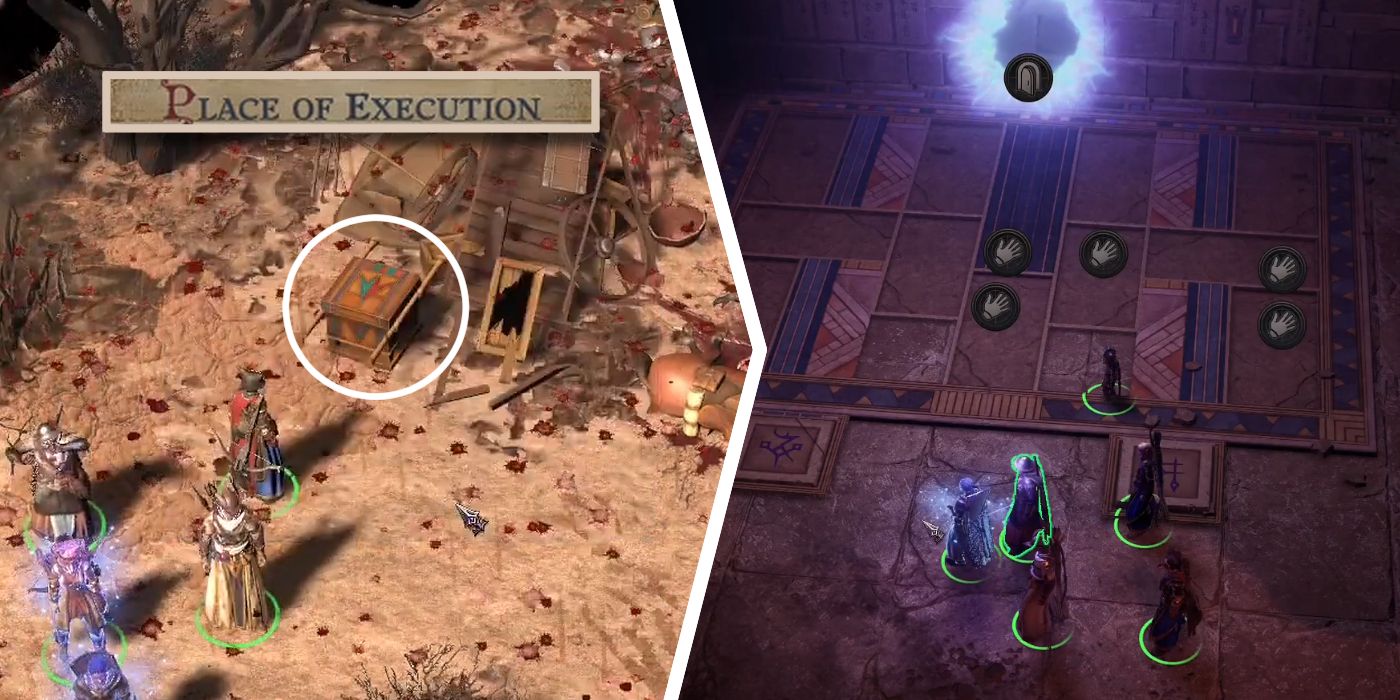 Finding the Slabs at the Place of Execution to Solve The Legacy of the Ancients Puzzle in Pathfinder WotR 