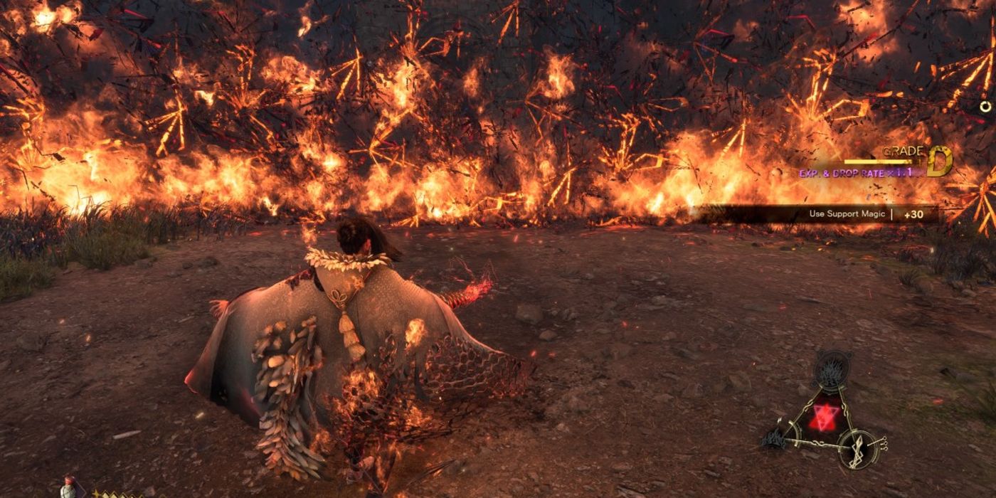 Frey usa magia do Crisol em Forspoken
