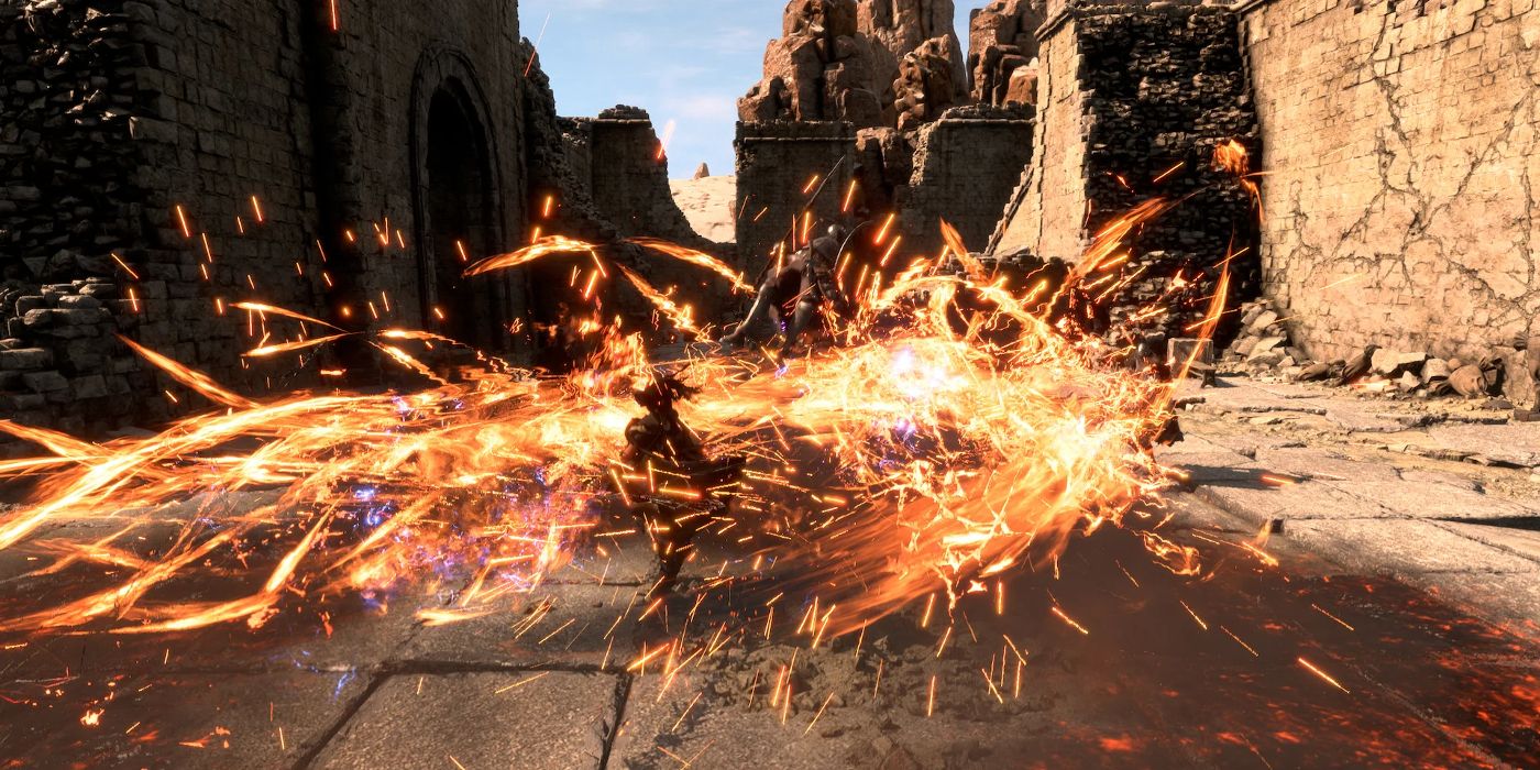Frey usa a magia da Legião em Forspoken