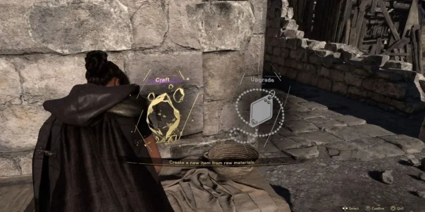 Frey finds crafting gear in Forspoken