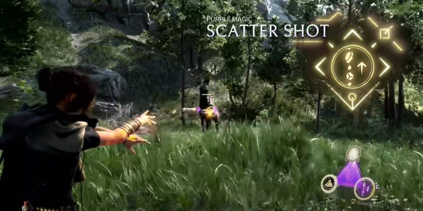 Frey usa magia Scattershot em Forspoken