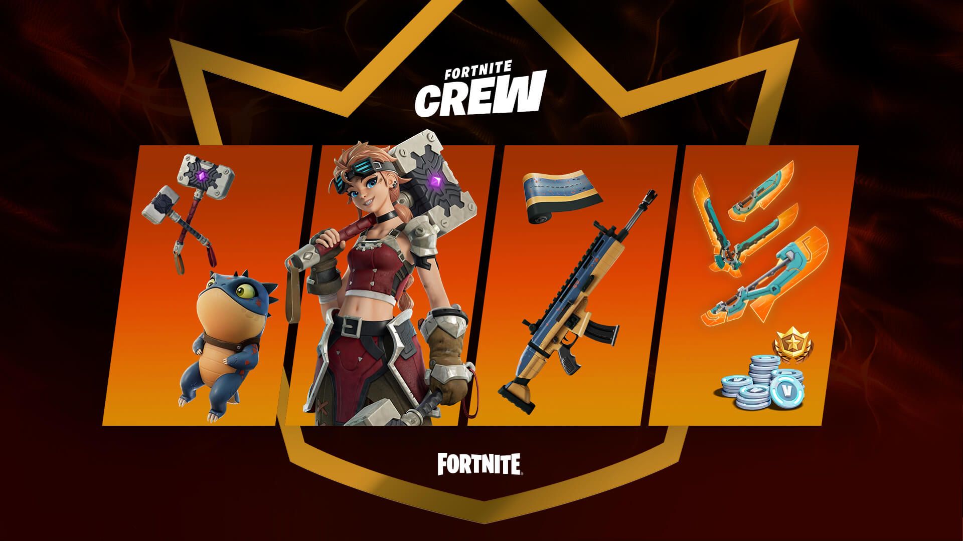 Fortnite Crew February 2023 Pack With Sylvie The Smith, Groaker, Cosmetics And Bonus Rewards
